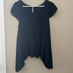 Free People Women's Black Shirt Size S/P